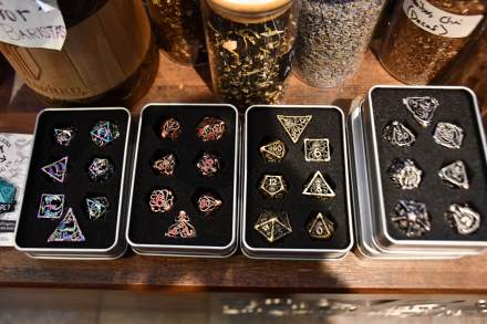 D&D dice available at The Legendarium