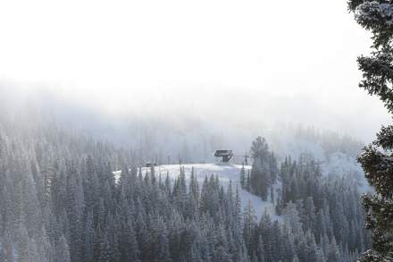 Majestic Chair Lift takes skiers to the Mary Back run.