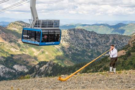 Snowbird Tram at Oktoberfest