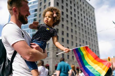 Family at the Pride Festival 2019
