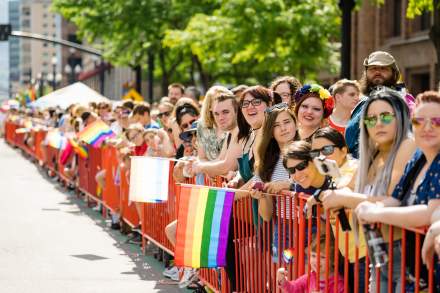 Image of a crowd at Utah Pride 2019