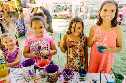 Kids at the Utah Arts Festival