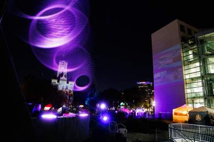 Illuminate features incredible 3D projection shows that envelop the urban landscape in light.