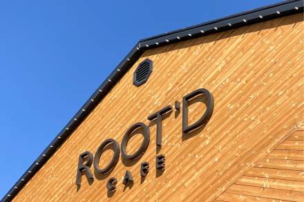 Image of the front of Root'd cafe