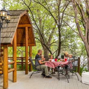 Lakeside KOA Family by Lake
