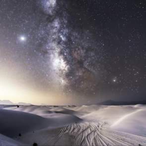 white sands and space