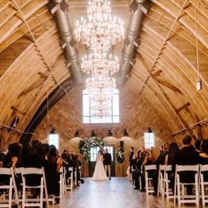 Sweeney Barn Interior Wedding Ceremony