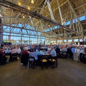 Foss Waterway Seaport interior on Dock Street in Tacoma, Washington