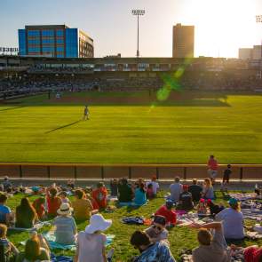 Photo of the Hodgetown baseball field in Amarillo, Texas