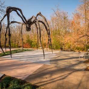 Art Trail with Maman by Louise Bourgeois at Crystal Bridges Museum of American Art