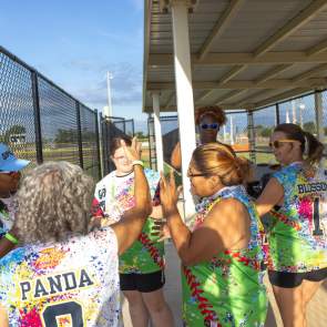 SWSAD Softball Team at Phillips Park