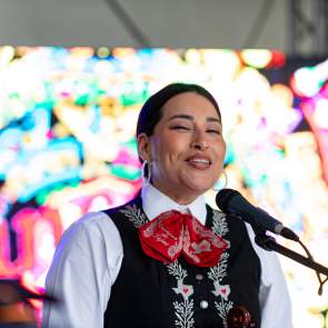 A Mariachi singer performing at Cinco De Mayo Celebration