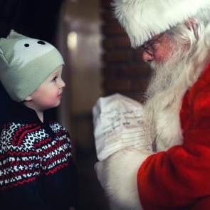 Generic Child with Santa Unsplash