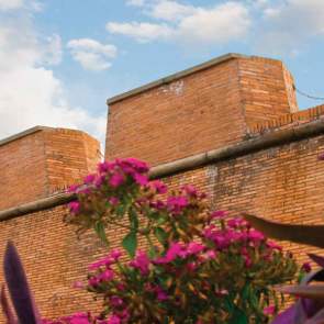 exterior wall of Colonial Fort Conde