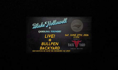 Live Music from Blake Hollowell & Carolina Foundry