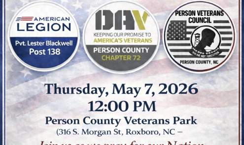 Person County National Day of Prayer