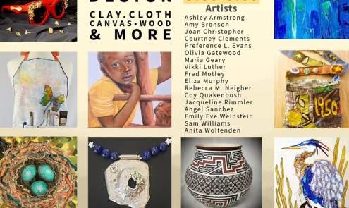Fine Design: Clay, Cloth, Canvas, Wood & More