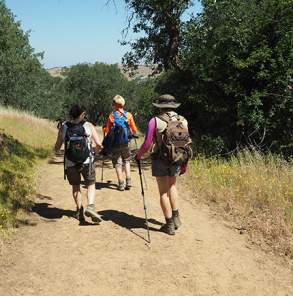 Sprig lake loop hikers
