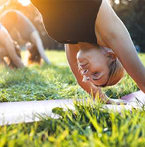 Yoga outside