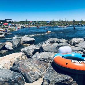 Tubing at the Dickens Farm Nature Area