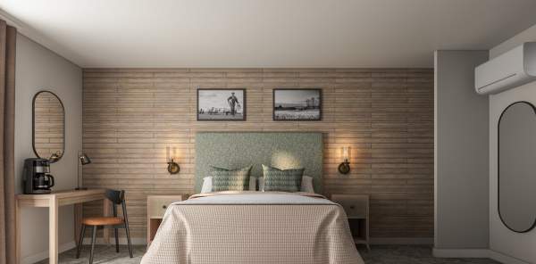 Bedroom view at The Barn At Berryfields in Birmingham