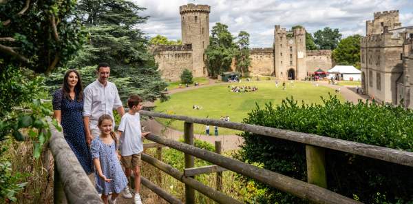 Family at Warwick Castle