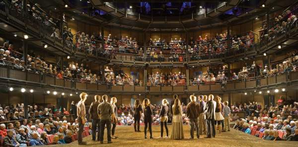 Actors on stage at RSC performance