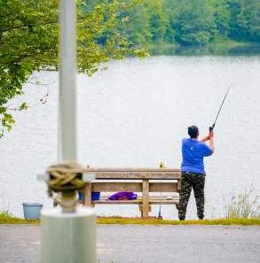 Fishing at Nature Center