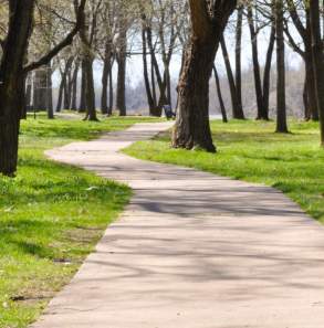 Running, walking and cycling trail
