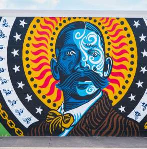 Public art of Bass Reeves Mural
