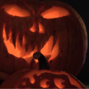 Scary jack-o-lantern