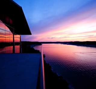 Sunset on the Back Porch at Lakeway Resort and Spa near austin texas