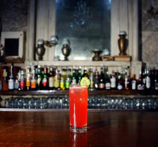 Cocktail at Whislers bar in Austin Texas