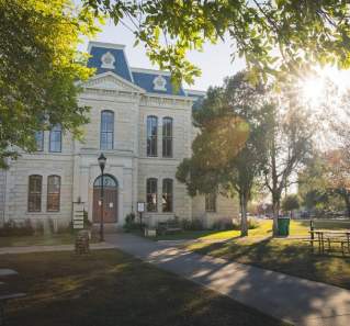 exterior of Old Blanco Courthouse in Blanco Texas