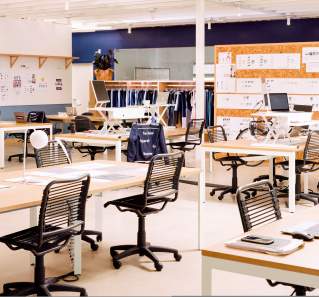 Interior of Outdoor Voices Headquarters in Austin Texas