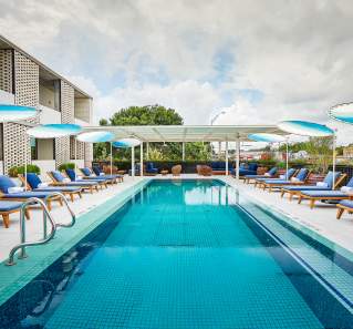 South Congress Hotel Pool In Austin, TX