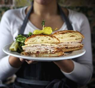 Turkey Sweet Sandwich at Waltons Fancy and Staple in austin texas