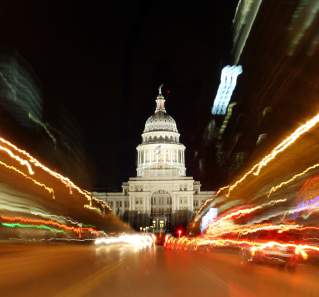 Texas State Capitol at night