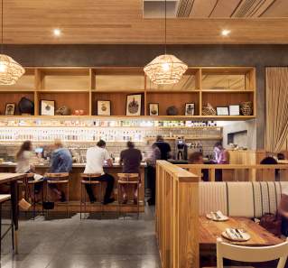 Interior bar of suerte restaurant in austin texas