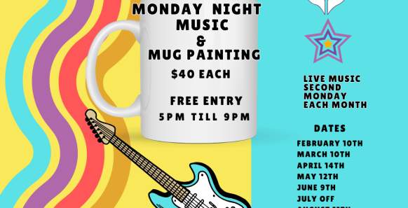 Monday Night Music & Mug Painting