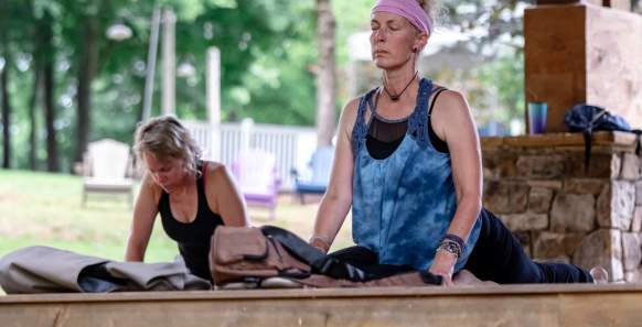 Evening Unwind Yoga at Comporium Amphitheater at Dairy Barn Entrance