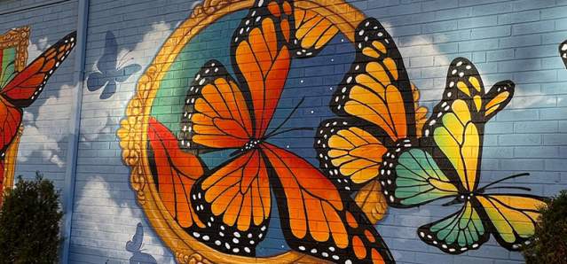 Carrboro Butterfly Mural