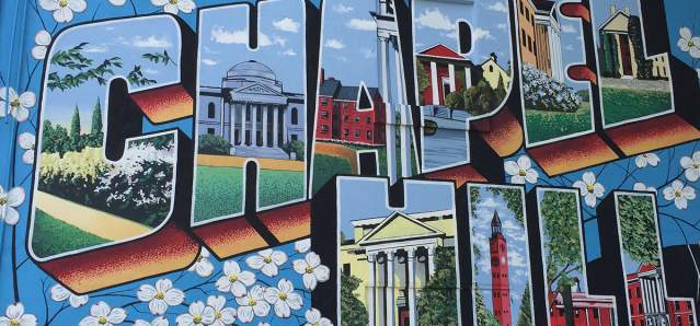 Chapel Hill Postcard Mural by Scott Nurkin