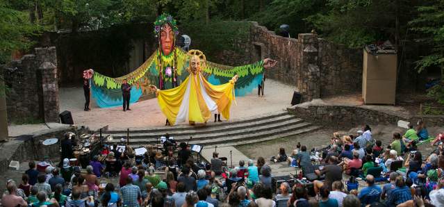 Paperhand Puppet Intervention Show at Forrest Theatre, Chapel Hill