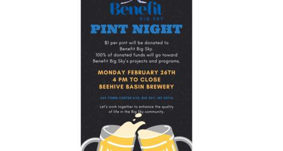 Benefit Big Sky Pint Night at Beehive Brewing