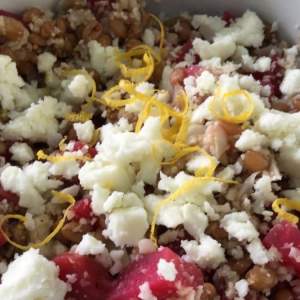 Spelt Berry Beet Cauliflower Salad
