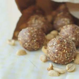 Peanut cherry balls