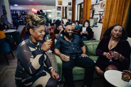 People sit around drinking at Z Lounge