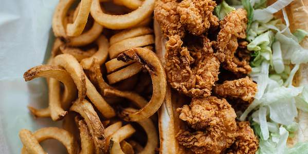 Lunch Box Fried Shrimp Po-Boy