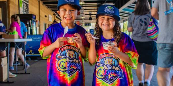 Kids at Kane County Cougars Game